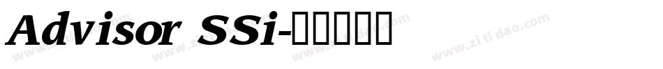 Advisor SSi字体转换
